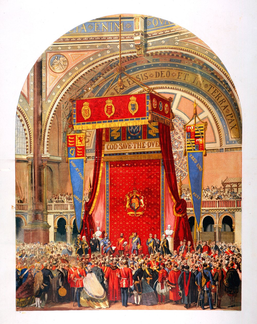 Invigning av den internationella utställningen, 1862 av Unbekannt