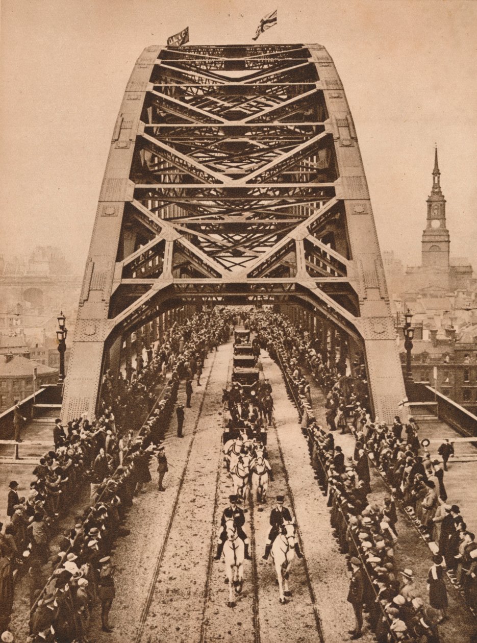 Invigning av den nya Tyne Bridge av King George V, Newcastle-upon-Tyne, 10 oktober 1928 1935 av Unbekannt