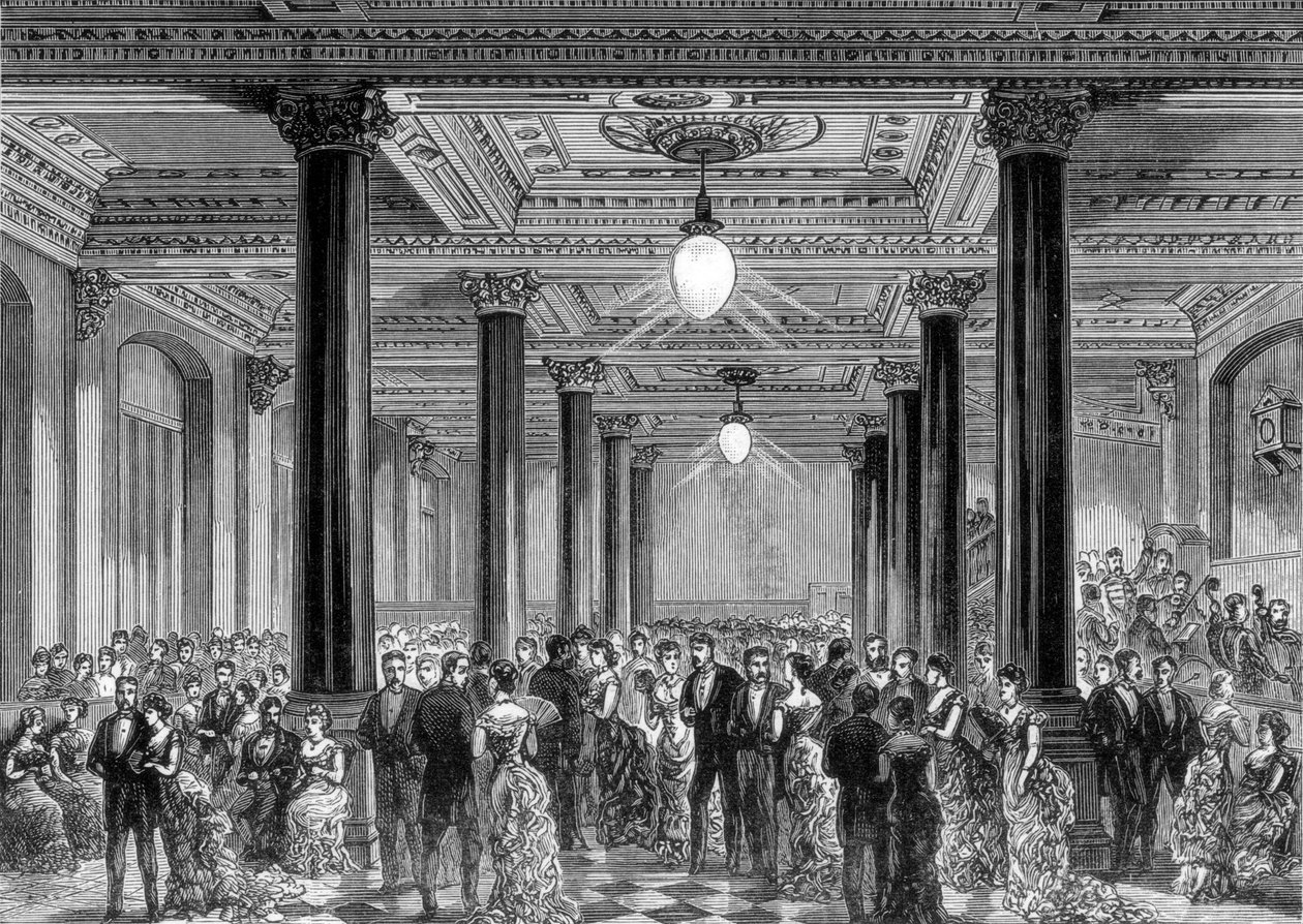 Invigning av soaréen för Daily Telegraphs nya kontor, Fleet Street, London, 28 juni 1882 av Unbekannt