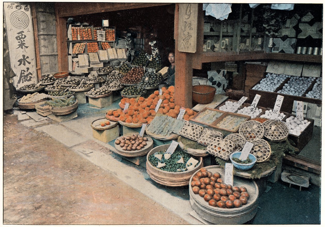 Orange köpman, c1890 av Unbekannt