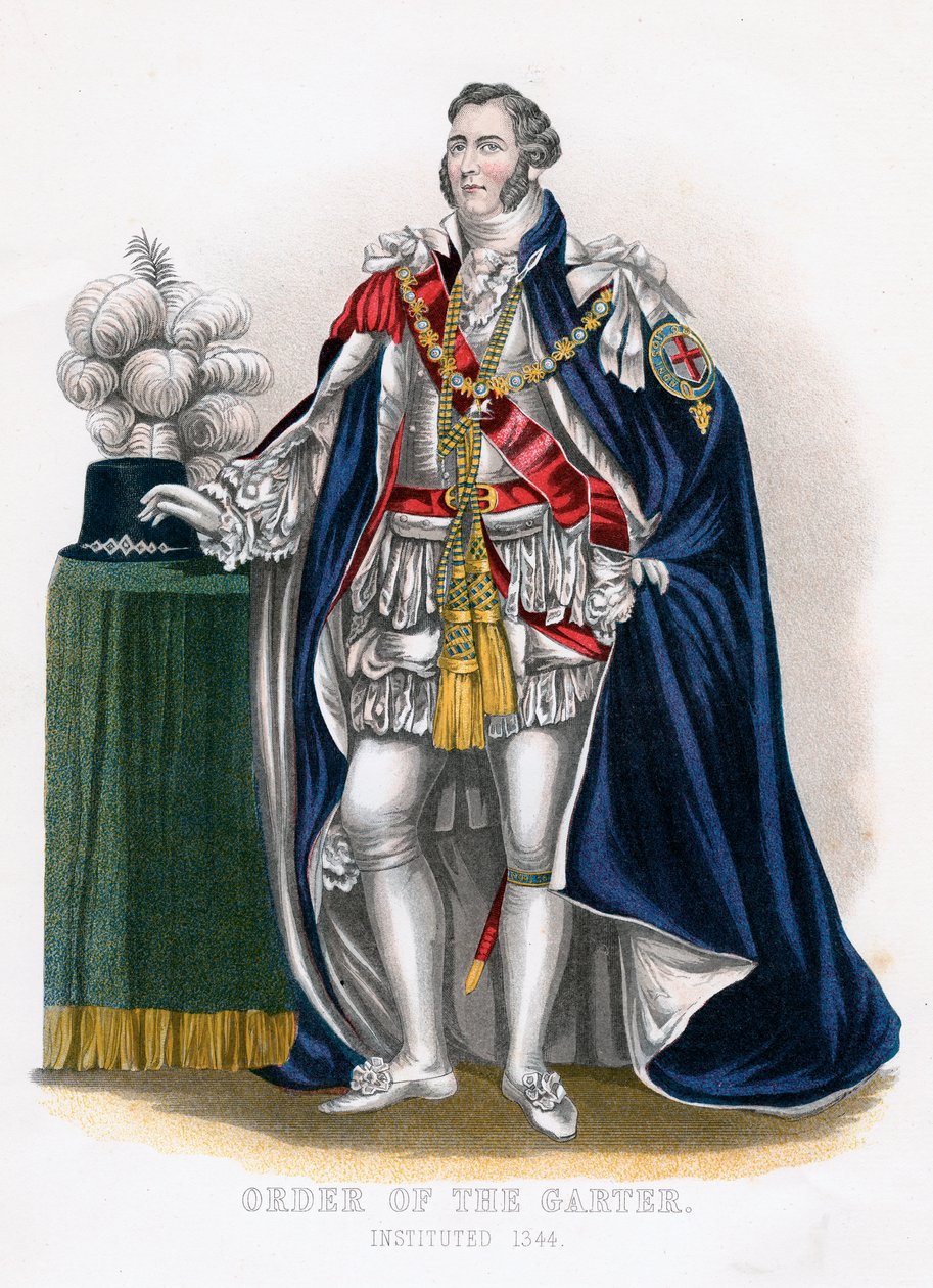Strumpebandsorden, 1800-talet av Unbekannt