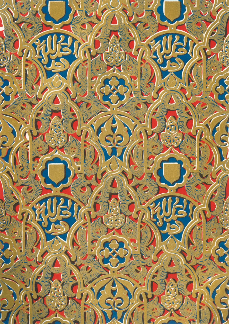 Prydnad på väggarna, Hall of the Abencerrages, 1907. av Unbekannt