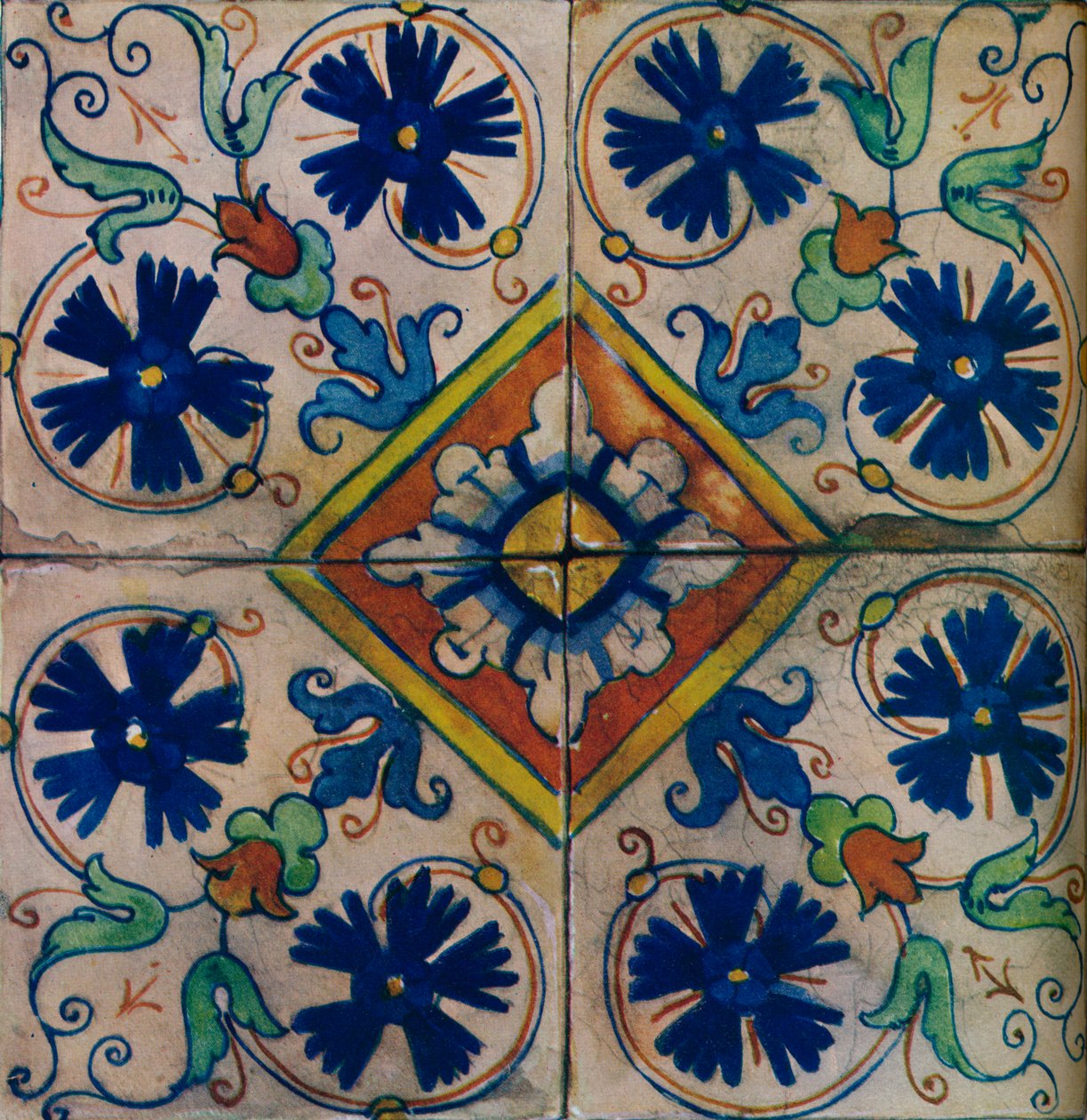 Prydnads holländska plattor, italienskt inflytande, c1600 av Unbekannt