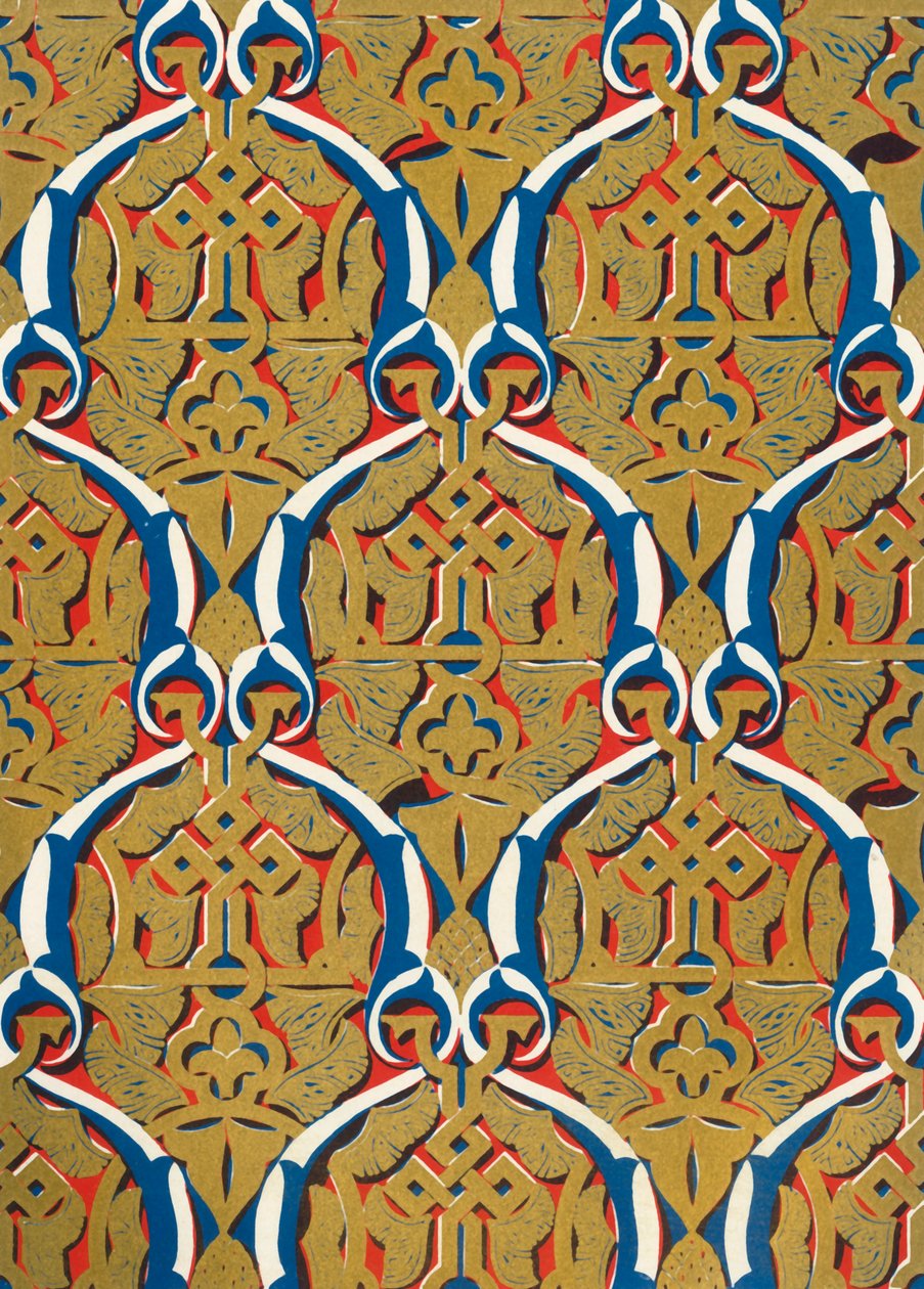 Ornament i paneler, Court of the Mosque, 1907. av Unbekannt