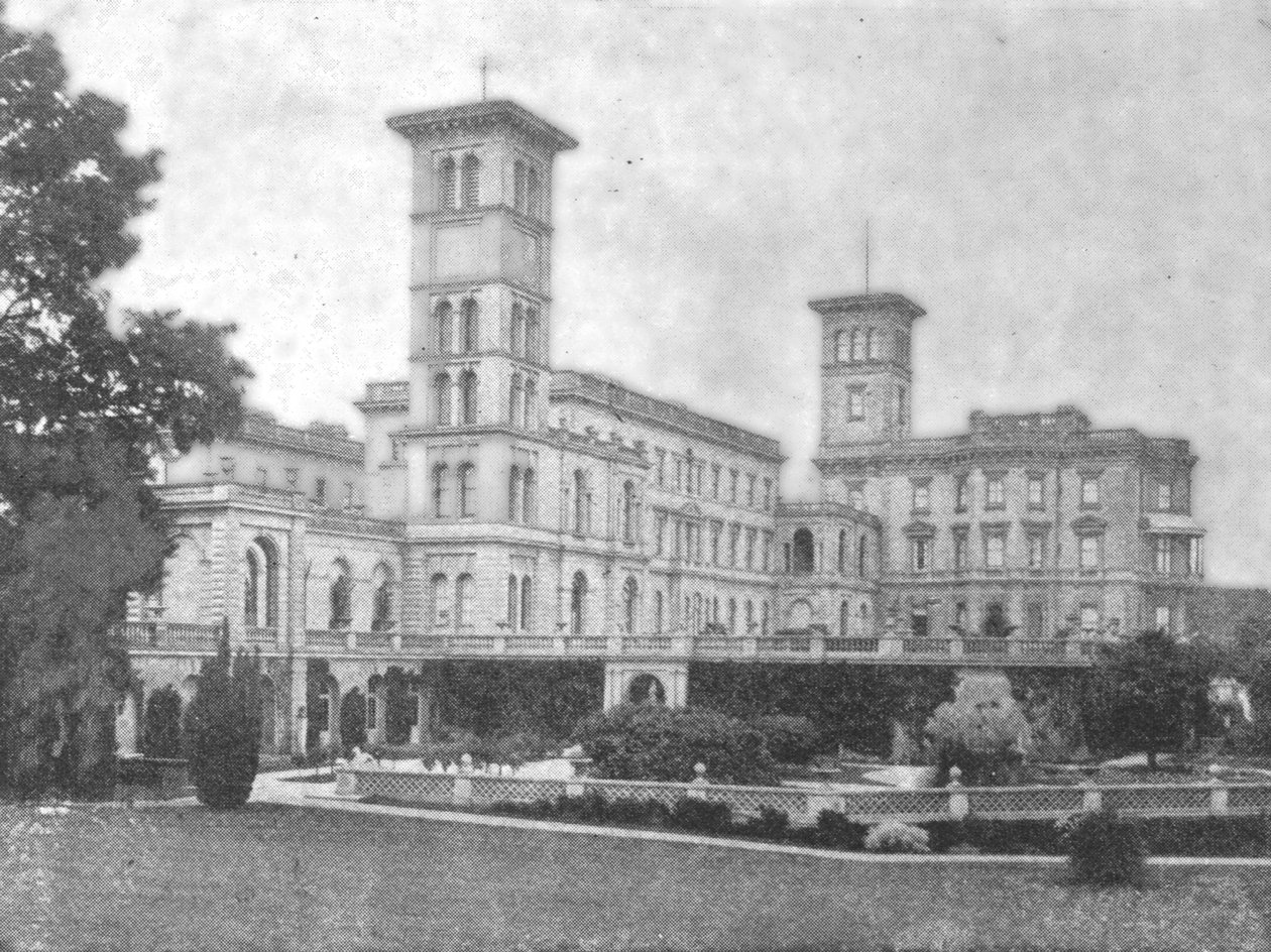 Osborne House vid tiden för Victoria, 1901. av Unbekannt