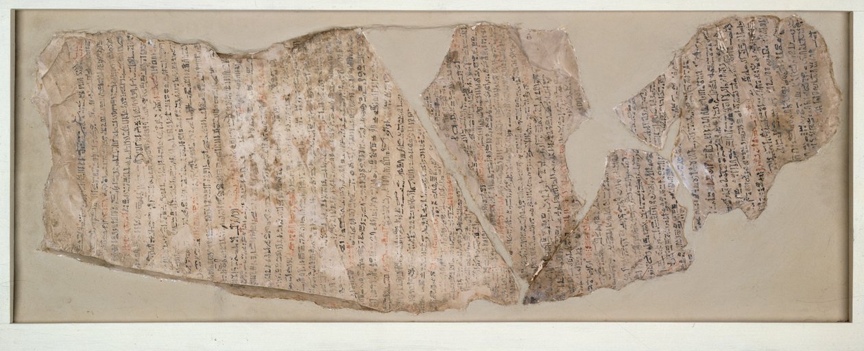 Ostracon, inskrivet i hieratisk, XIX:e dynastin c1292 f.Kr. - c1190 f.Kr. av Unbekannt
