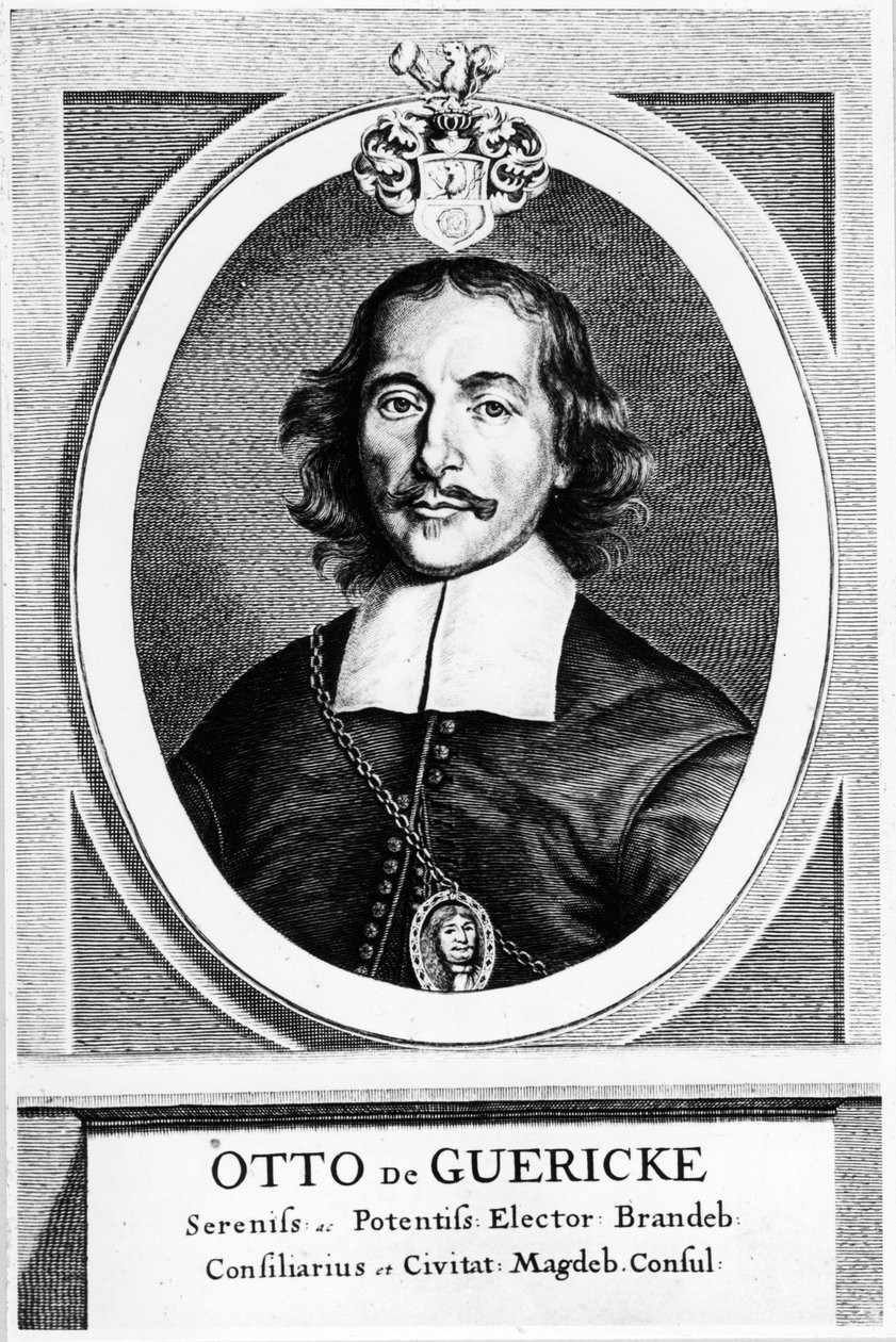 Otto von Guericke, tysk uppfinnare, ingenjör och fysiker, 1672 av Unbekannt