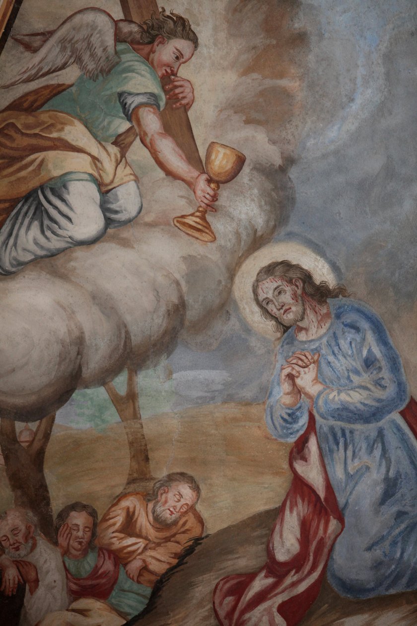 Our Lady of Assumption kyrka. Jesus ber i Getsemani Cordon Frankrike av Unbekannt
