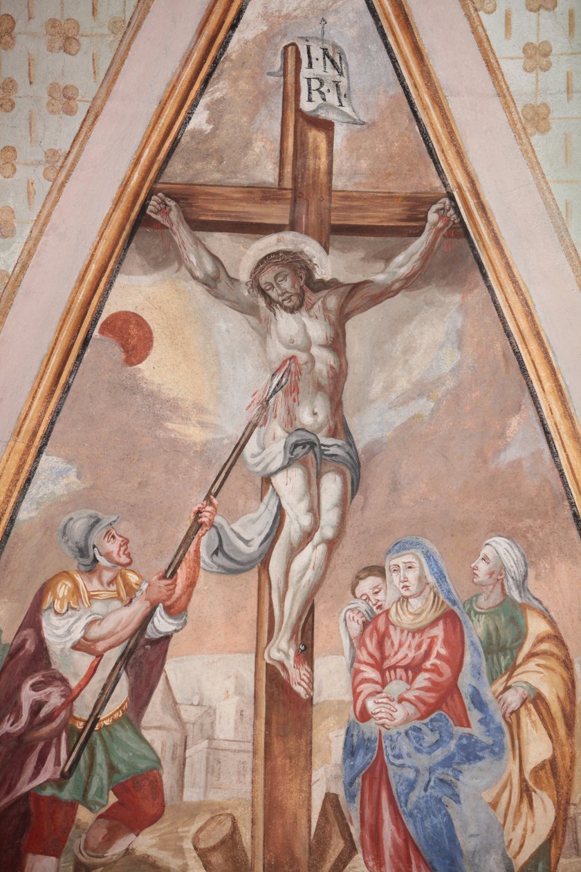 Our Lady of Assumption kyrka. Korsfästelsen. Cordon Frankrike av Unbekannt