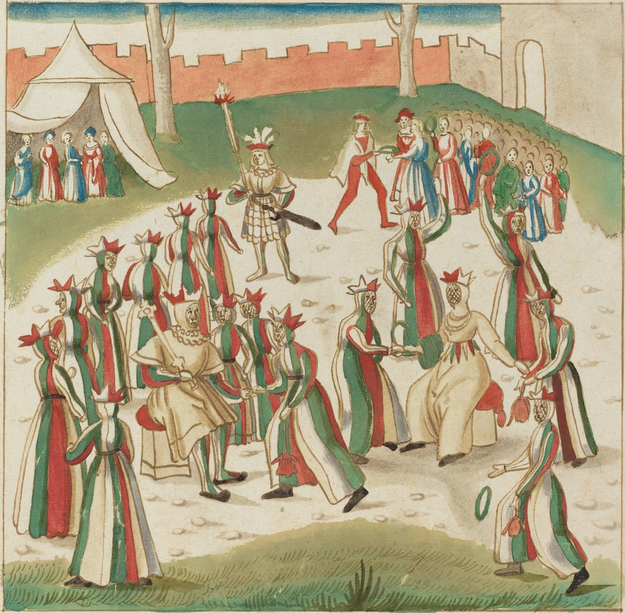 Utomhusspel, c. 1515. av Unbekannt
