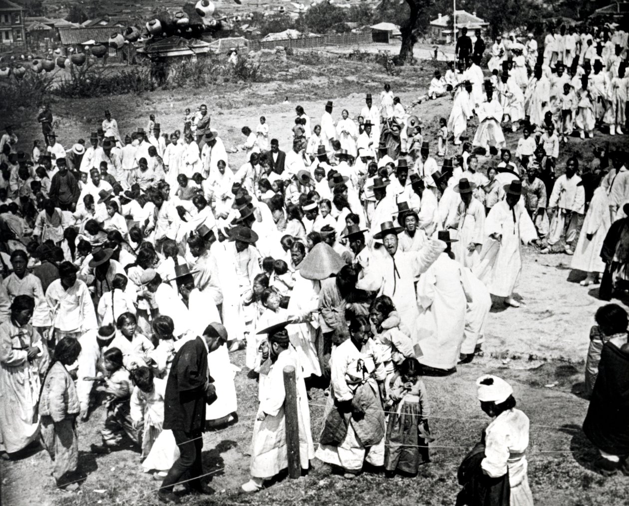Utomhussamling, Korea, 1900 av Unbekannt