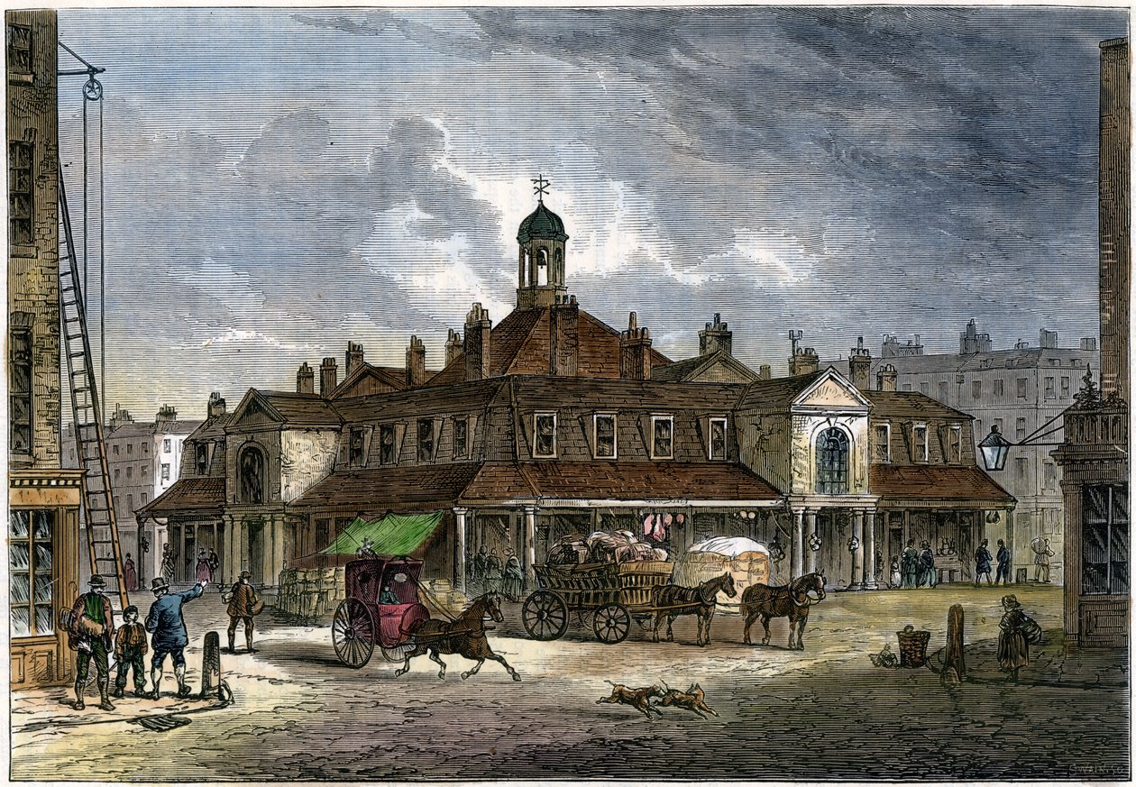 Oxford Market, 1800-talet av Unbekannt