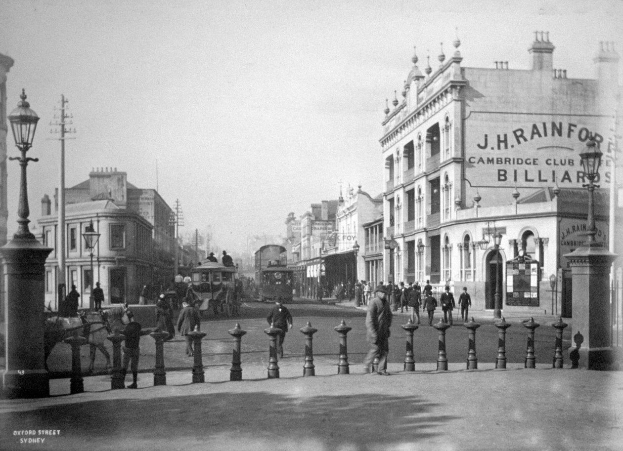 Oxford Street, Sydney, New South Wales, Australien, c1885 av Unbekannt