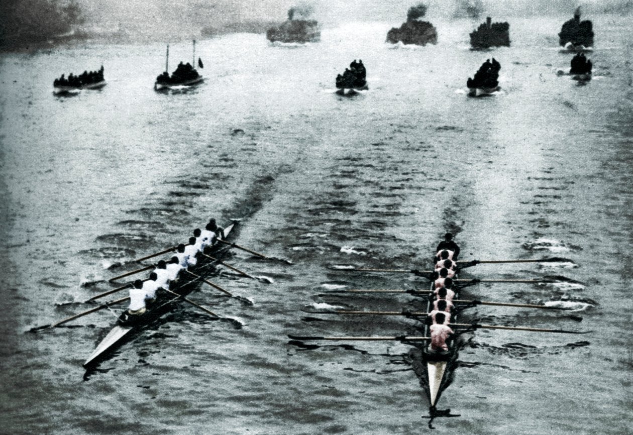 Oxford och Cambridge Boat Race, London, 1926-1927. av Unbekannt