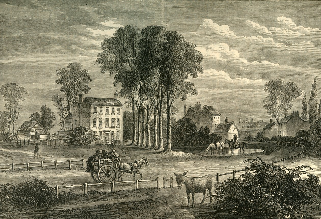 Paddington Green 1750, c1876. av Unbekannt