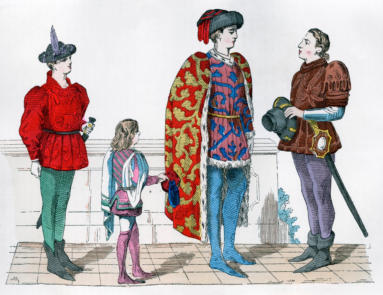 Sida, mästare och betjänt, 1440-1450 1882-1884 av Unbekannt