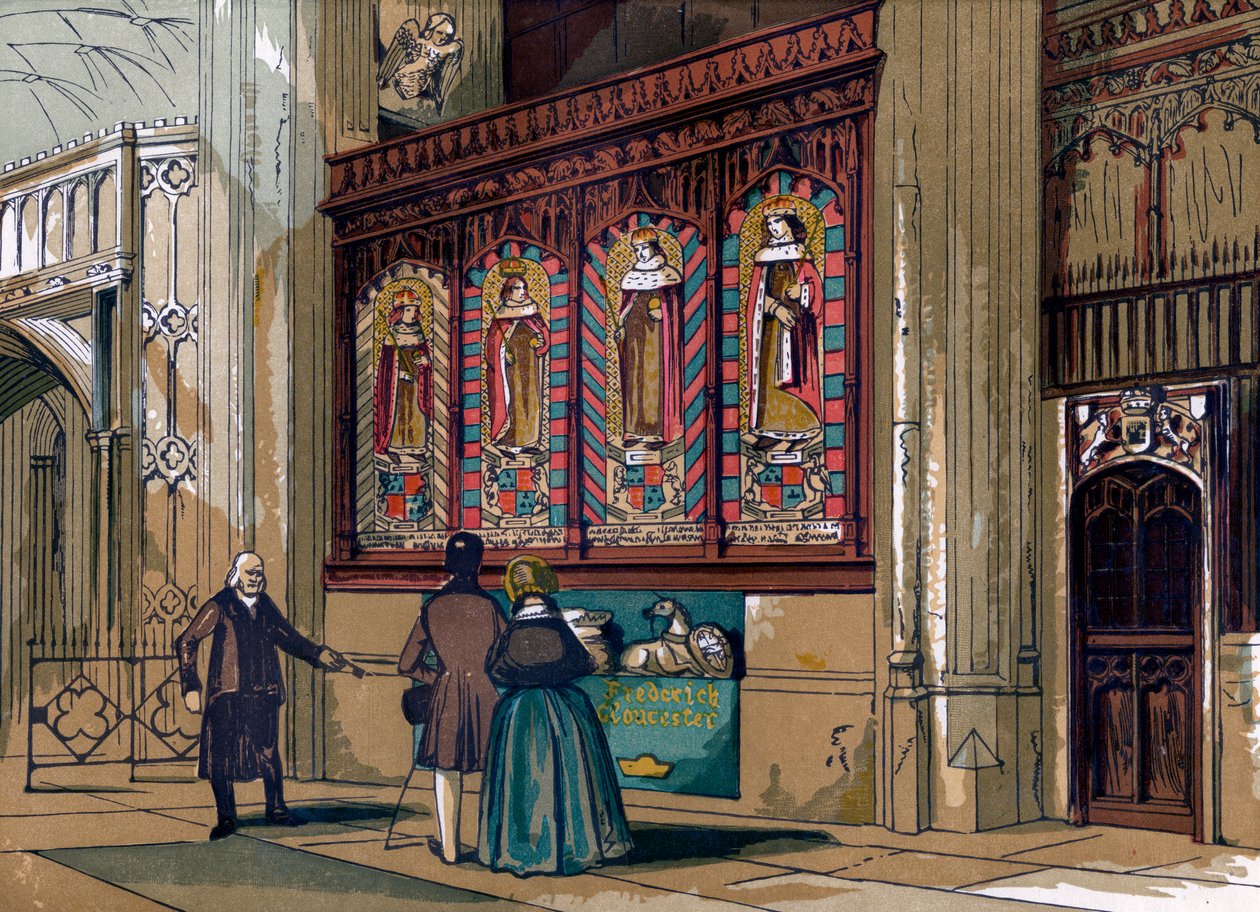 Målad skärm, St Georges Chapel, 1800-talet av Unbekannt
