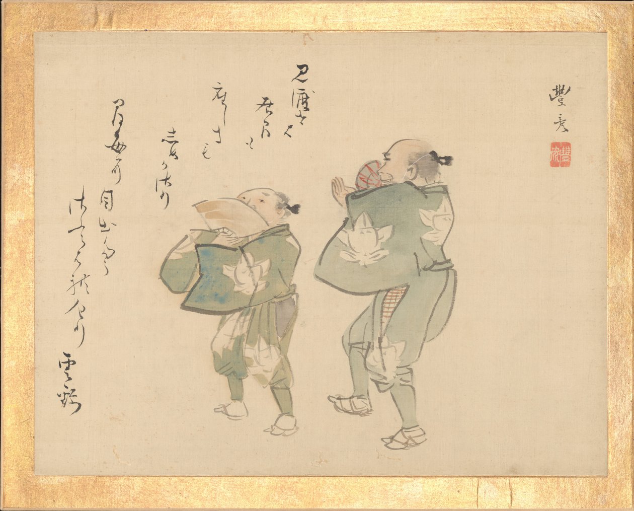 Målningsalbum med sublima talang Shinmyo gajo, ca. 1815. av Unbekannt