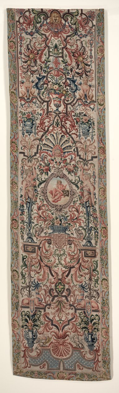 Ett par handarbetade sänghängningar, ca. 1690. av Unbekannt