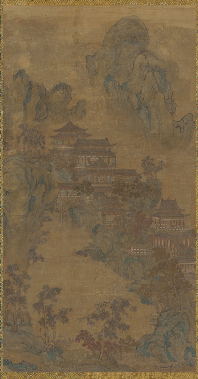 Palats i bergen, Mingdynastin, 1500-1600-talet. av Unbekannt