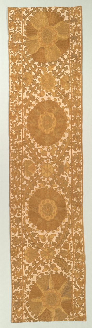 Panel, troligen från en gardin, 1800-talet. av Unbekannt