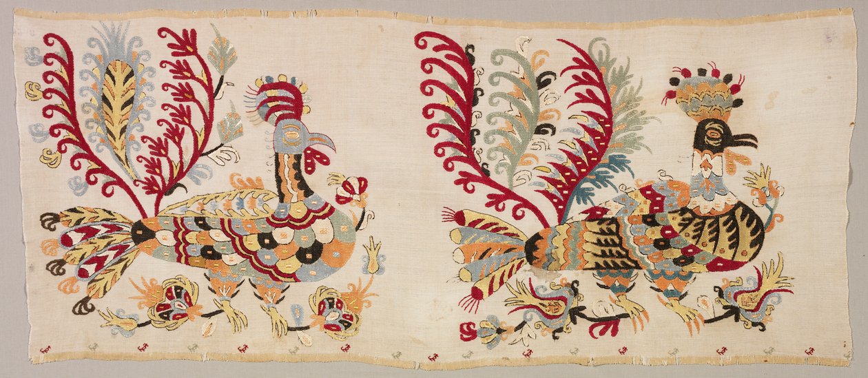 Panel, troligen från en kjol, 1800-tal. av Unbekannt