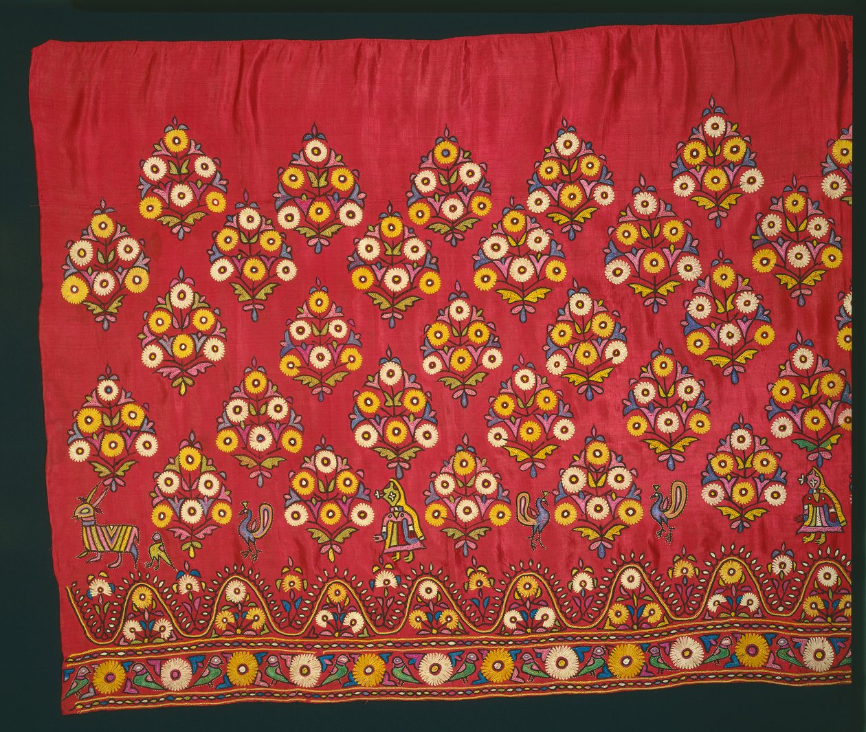 Panel för en kjol Ghagra, sent 1800-tal eller tidigt 1900-tal. av Unbekannt