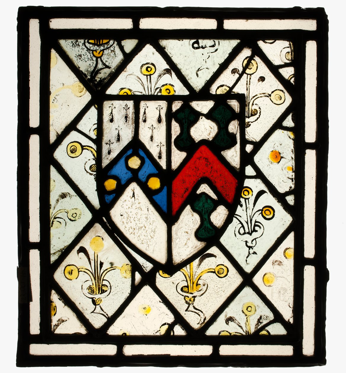 Panel med Heraldic Shield of Johnson, brittisk, ca. 1500. av Unbekannt