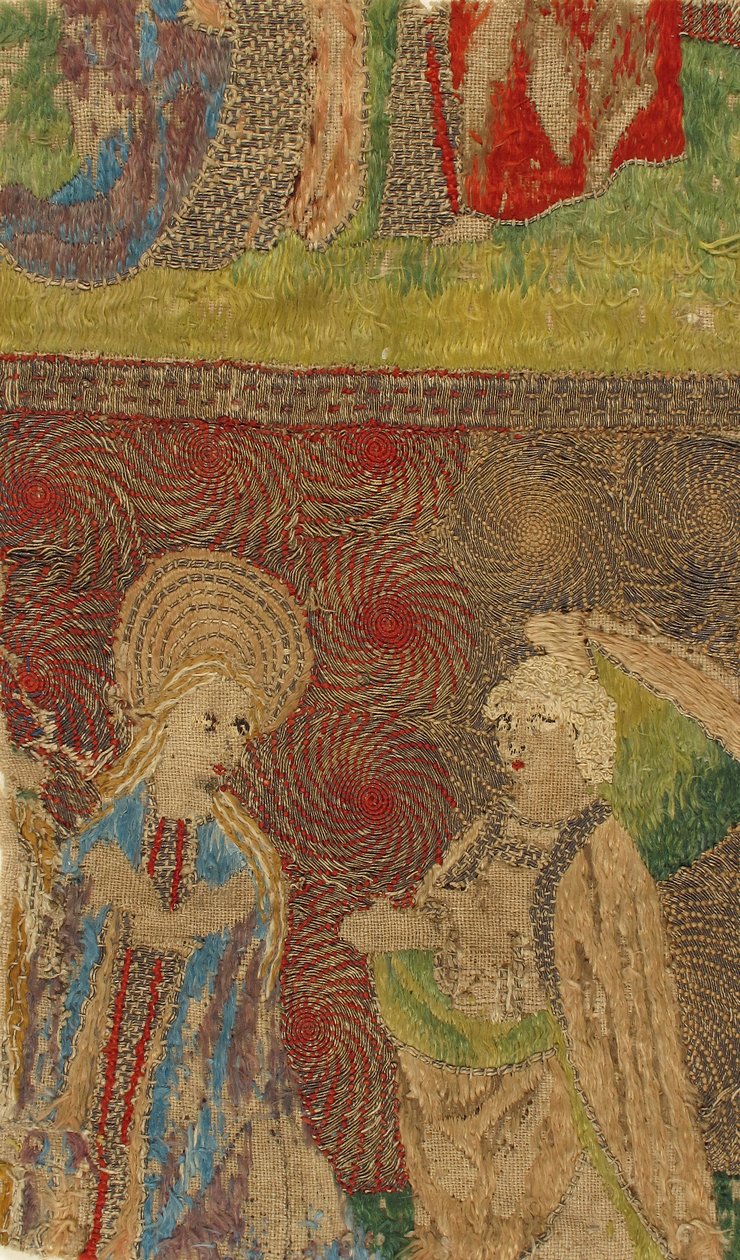 Panel med Jungfrun och Gabriel Annunciate, tyska, 1400-talet. av Unbekannt