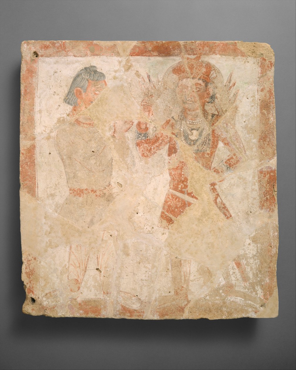 Panel med guden Pharro och tillbedjaren, ca. 3:e århundradet e.Kr. av Unbekannt