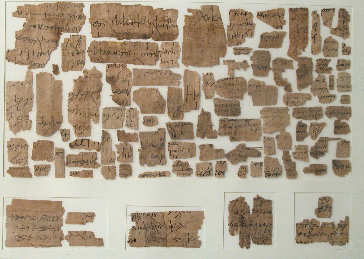 Papyrifragment, koptiska, 700-talet. av Unbekannt
