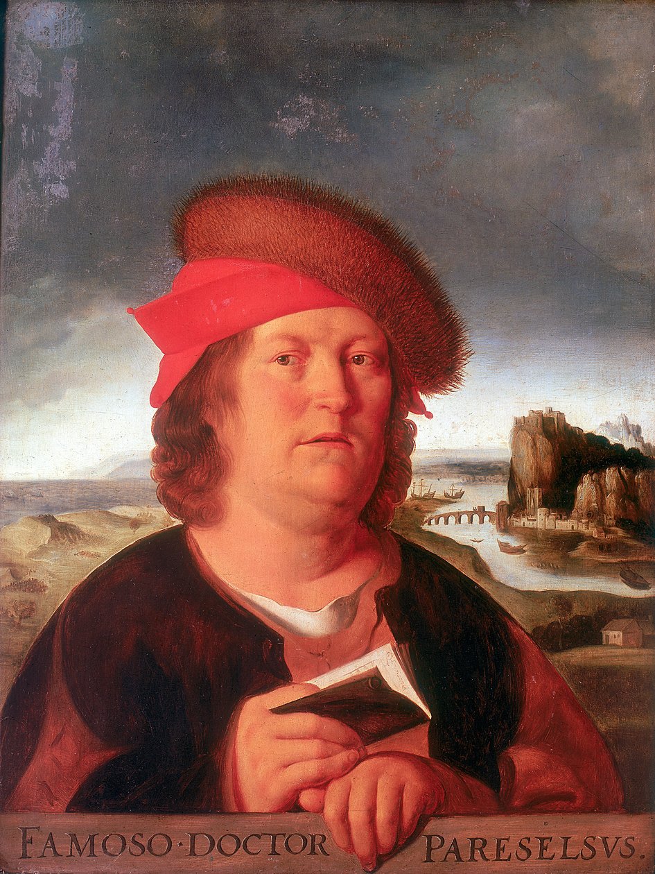 Paracelsus Aracelsus 1493-1541, schweizisk född tysk läkare och alkemist av Unbekannt