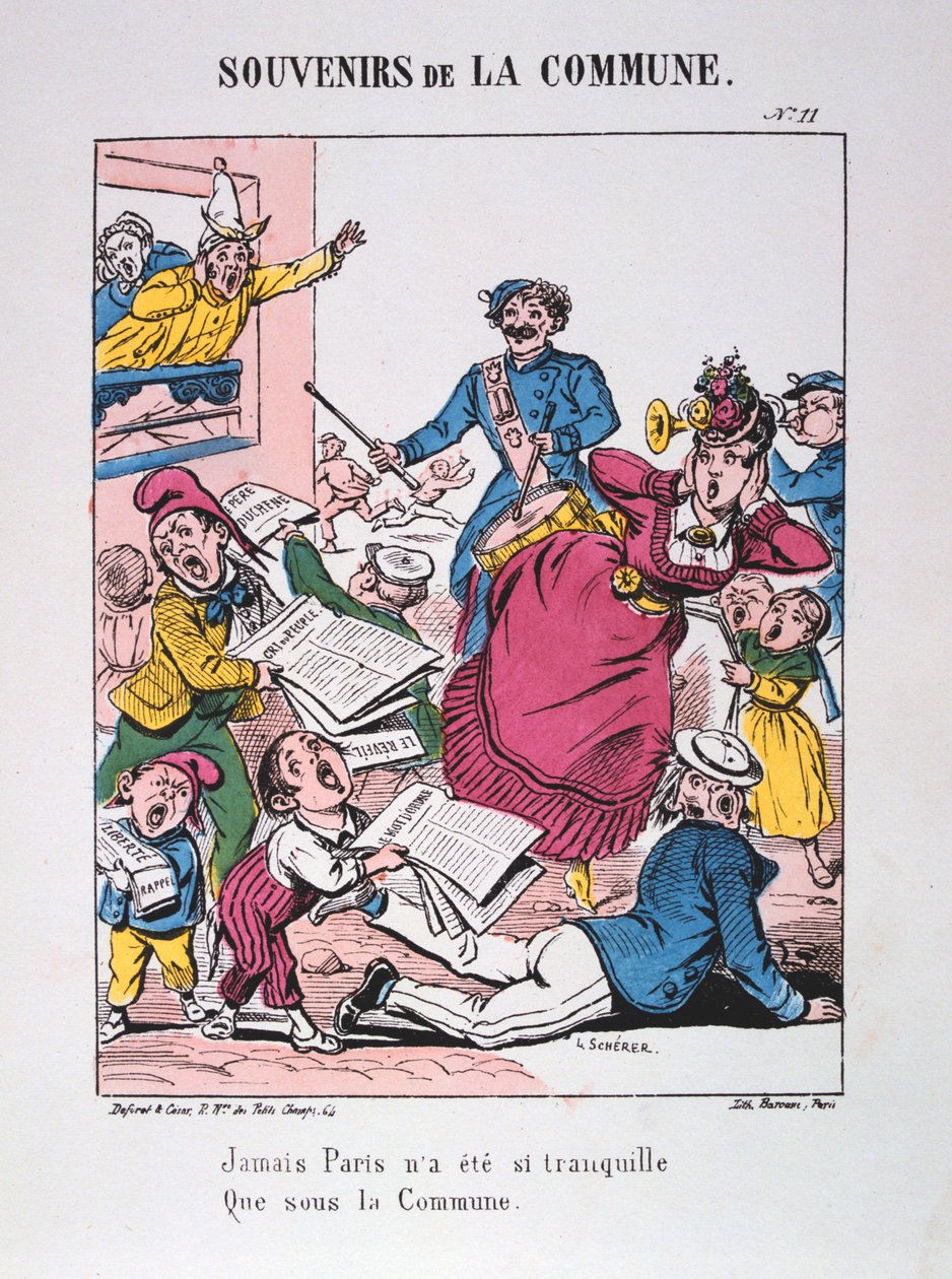 Paris kommun, 1871. av Unbekannt