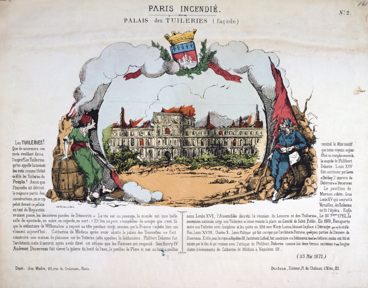 Paris brand, 1871 av Unbekannt