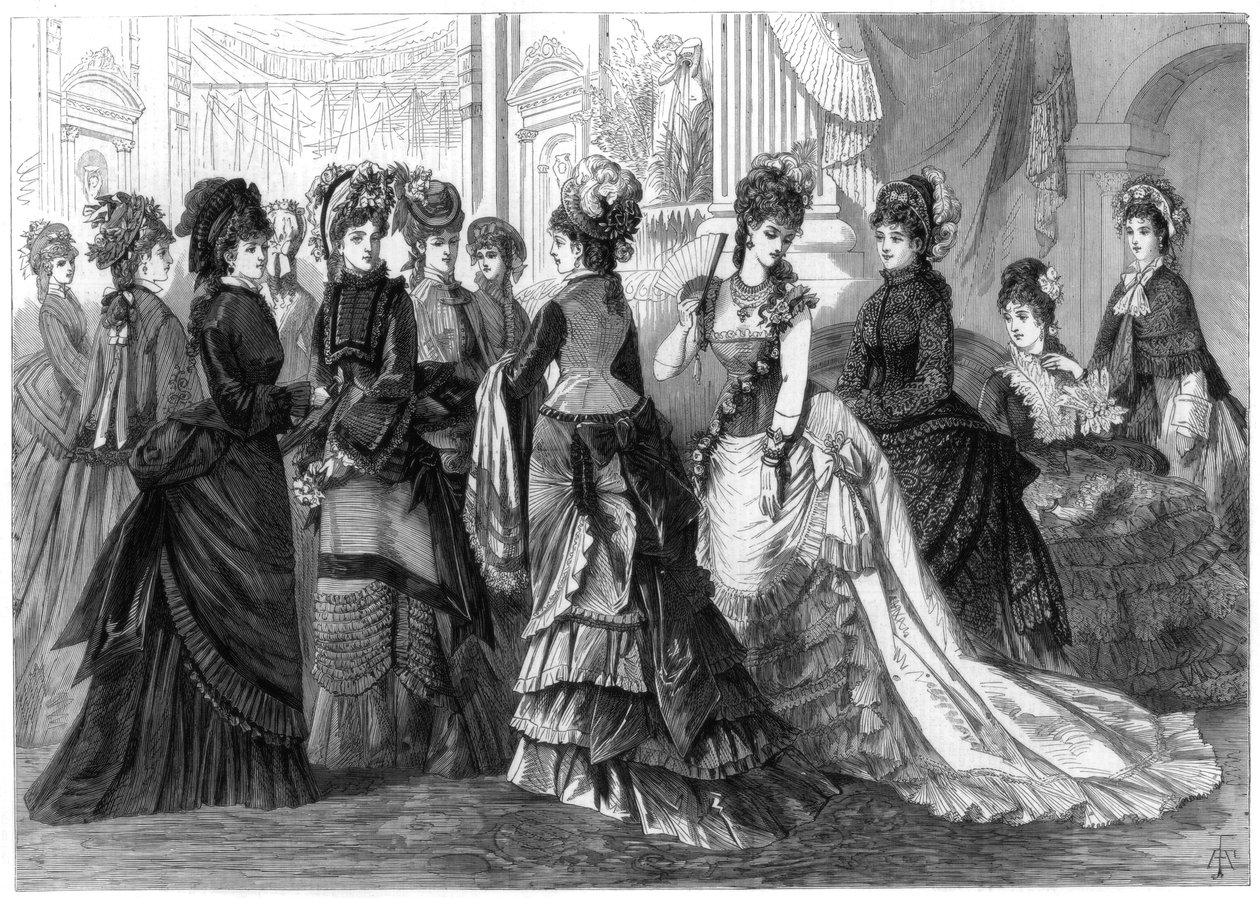 Paris vårmode, 1875 av Unbekannt