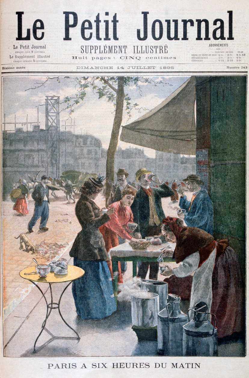 Paris klockan sex på morgonen, 1895 av Unbekannt