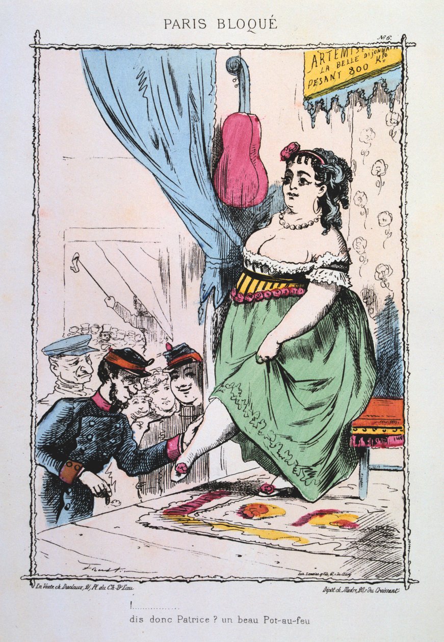 Paris belägrade, 1870-1871 av Unbekannt