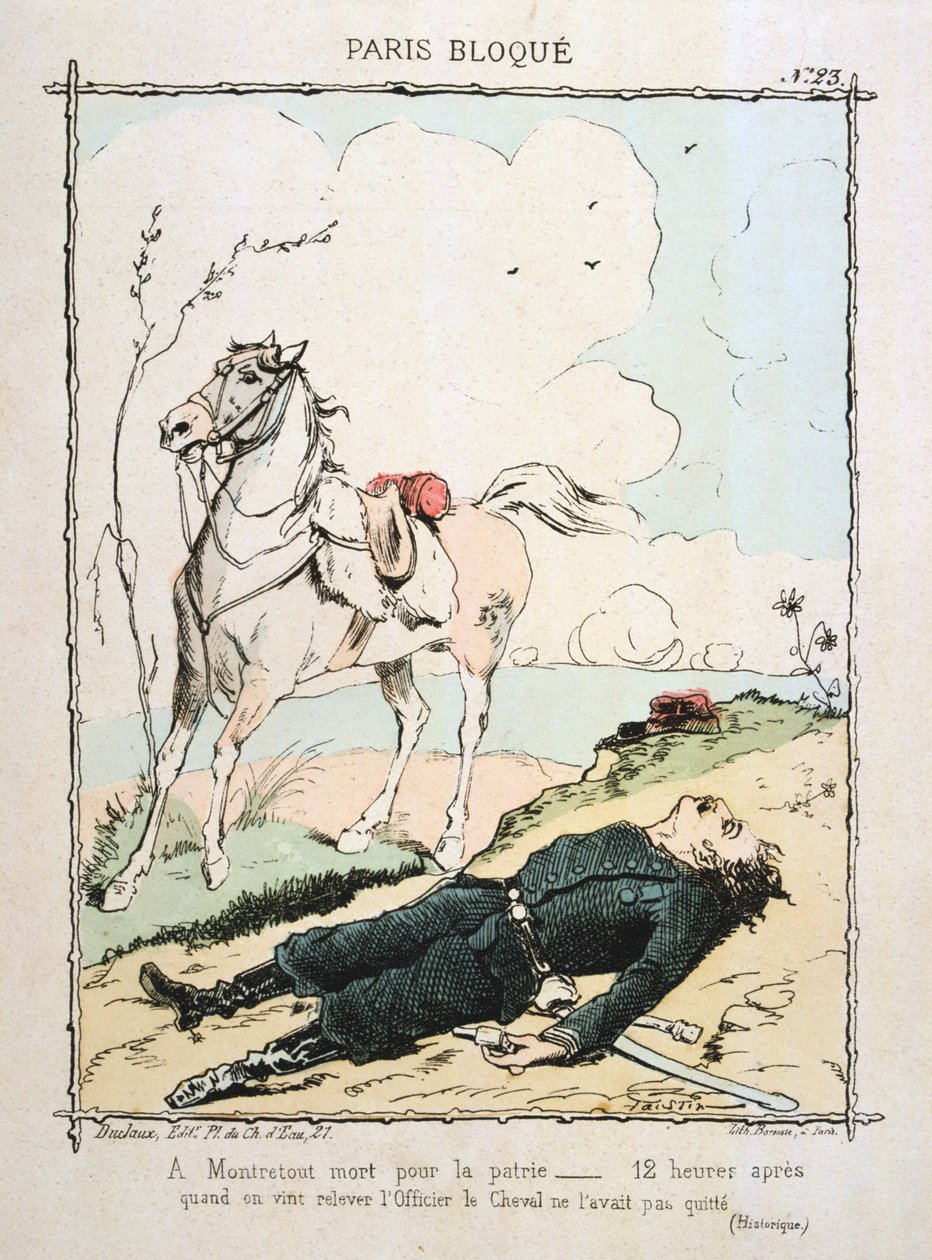 Paris belägrade, 1870-1871. av Unbekannt