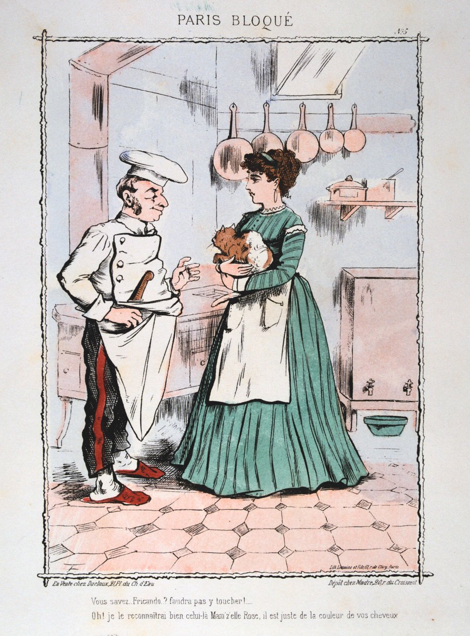 Paris belägrade, 1870-1871. av Unbekannt