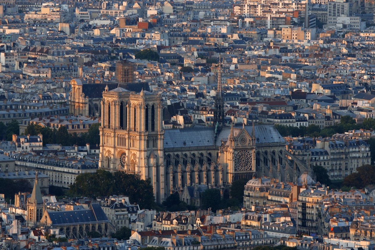 Paris stad, Notre Dame de Paris katedral, Paris, Frankrike av Unbekannt