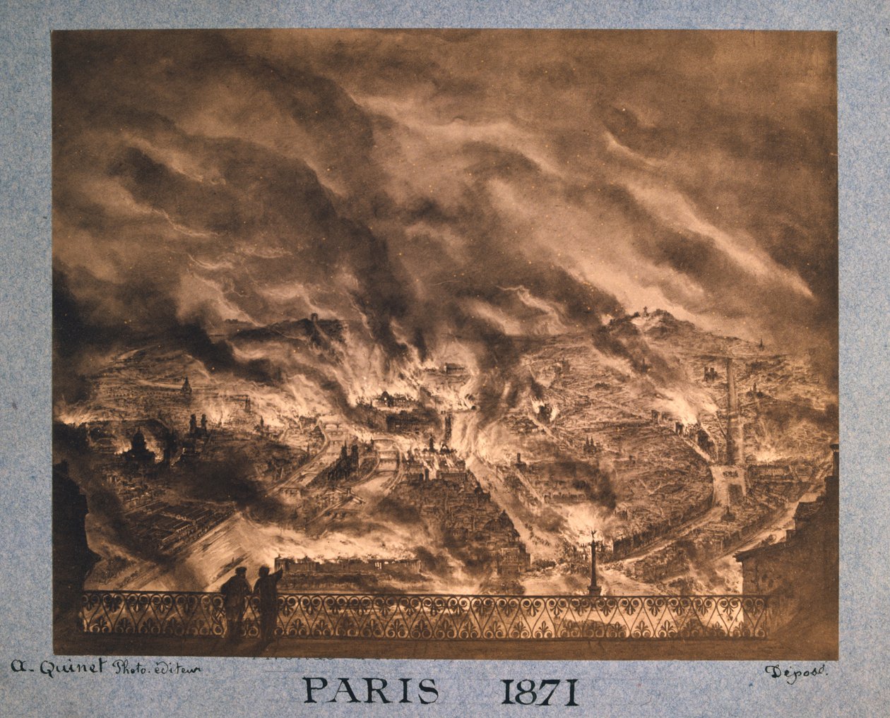 Paris i lågor, 1871 av Unbekannt