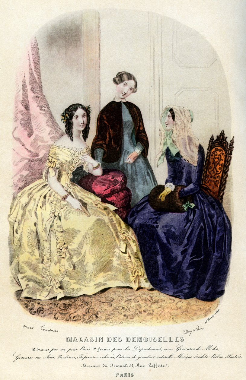 Parisiskt mode under 1800-talet, 1849 1938 av Unbekannt