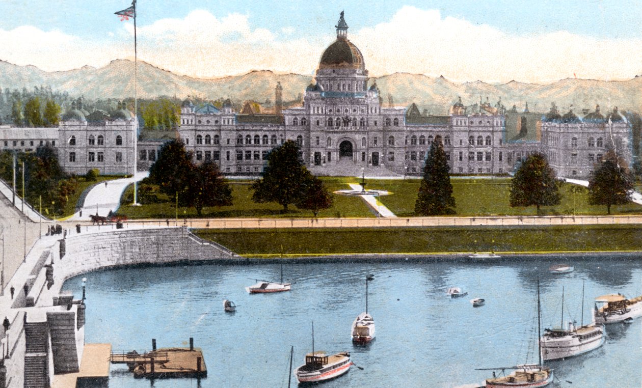 Parlamentsbyggnader, Victoria, British Columbia, Kanada, c1900-talet av Unbekannt