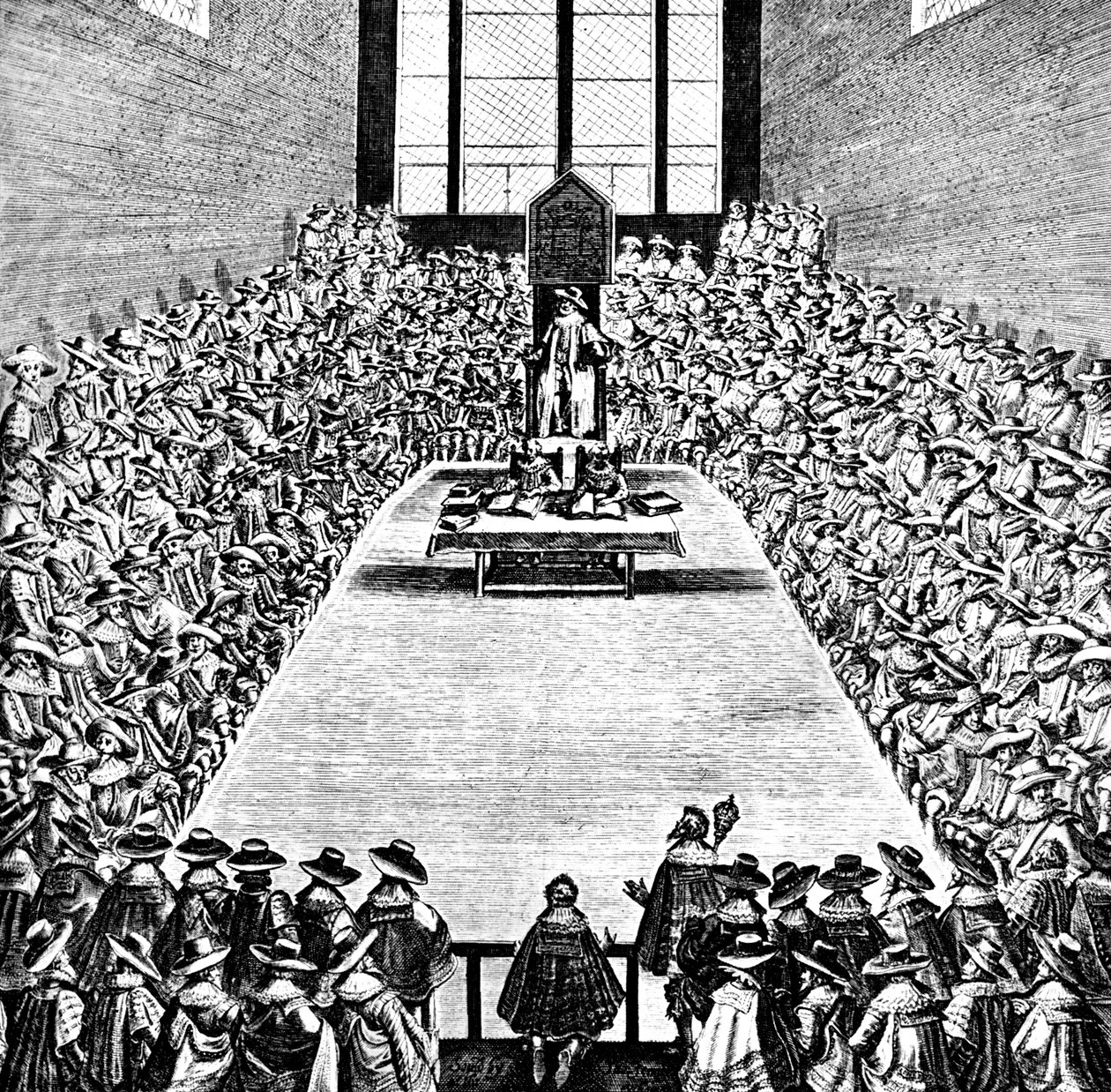Parliament in Session in the Reign of James I, tidigt 1600-tal, c1902-1905 av Unbekannt