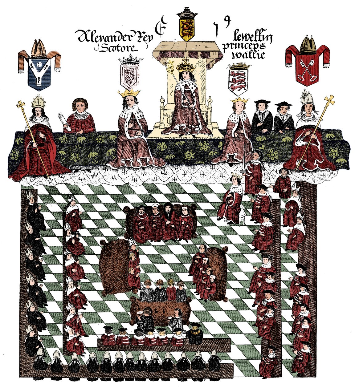 Edward I:s parlament, 1200-talet, c1905 av Unbekannt