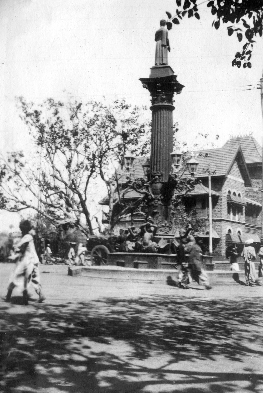 Parsees minnesfontän, Mumbai, Indien, c1918 av Unbekannt