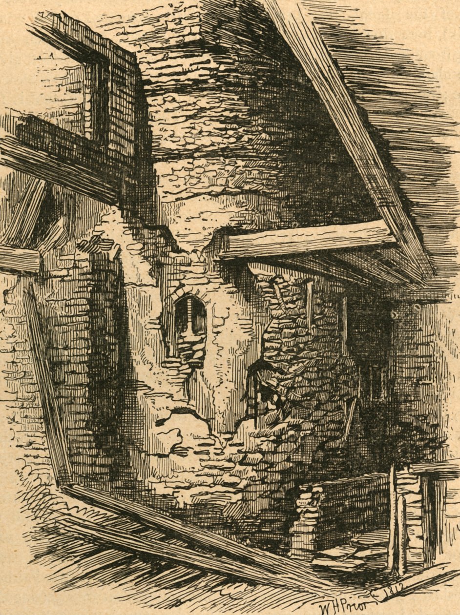 En del av Old London Wall nära Falcon Square, 1870, 1897. av Unbekannt