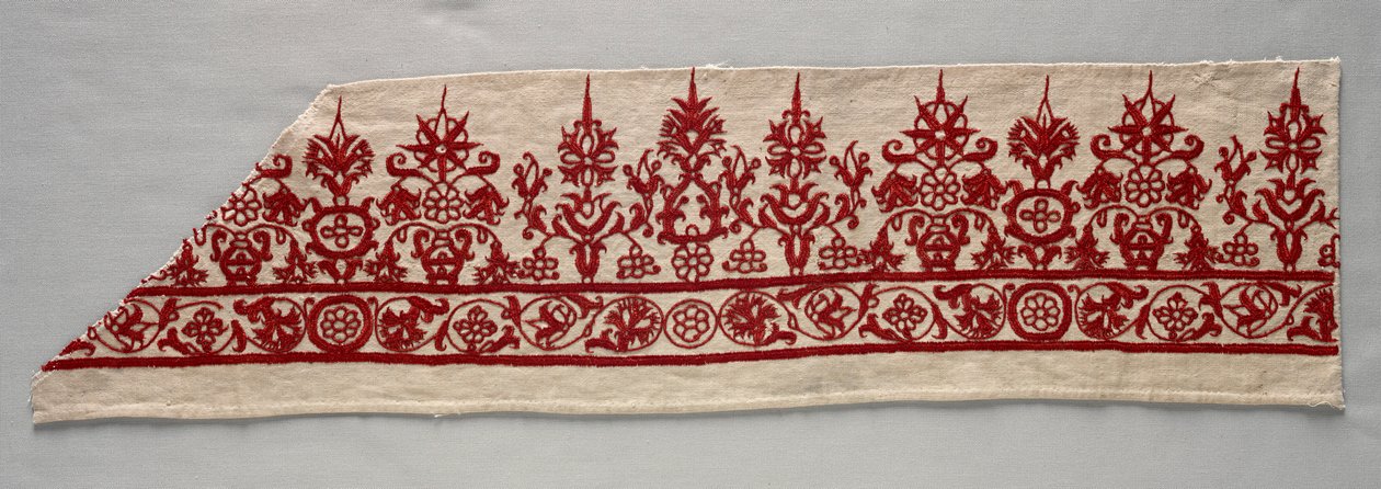 Del av en kjolgräns, 1800-tal. av Unbekannt