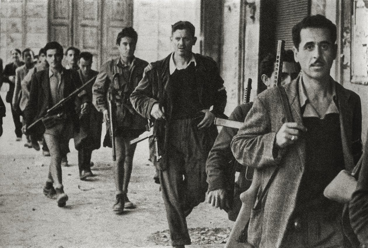 Partisaner i Cesena, Emilia Romagna, Italien, oktober 1944 (b / e foto) av Unbekannt