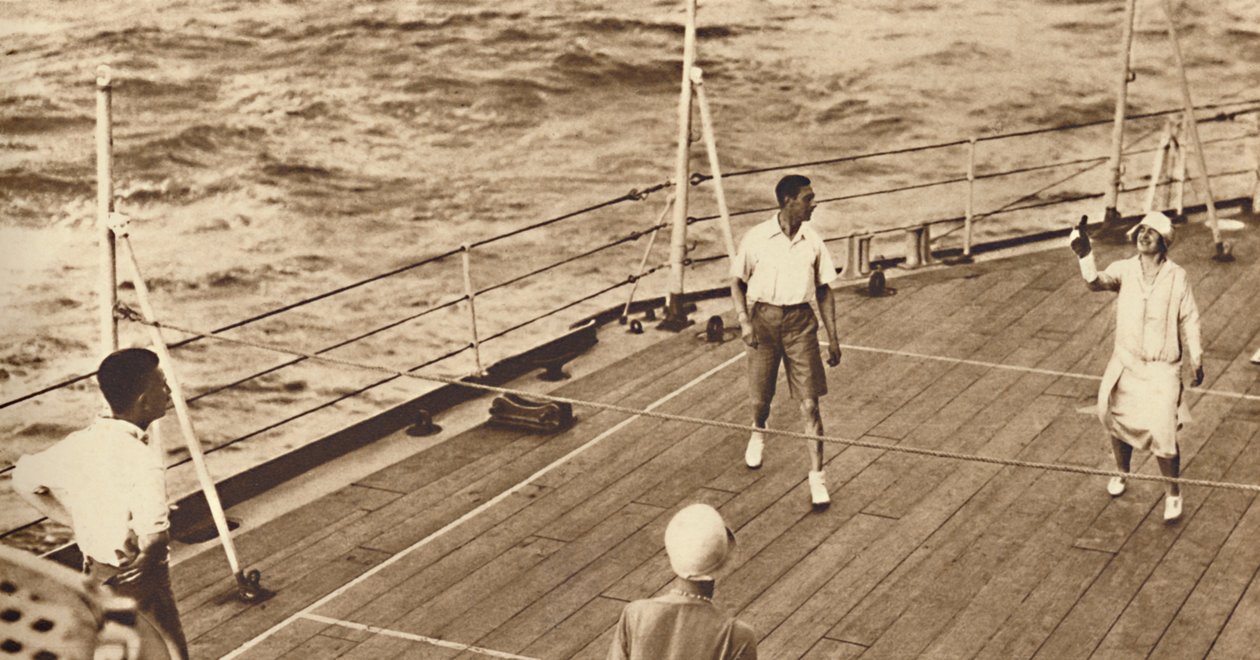 Partners - En omgång däcktennis i Renown, 1927, 1937 av Unbekannt